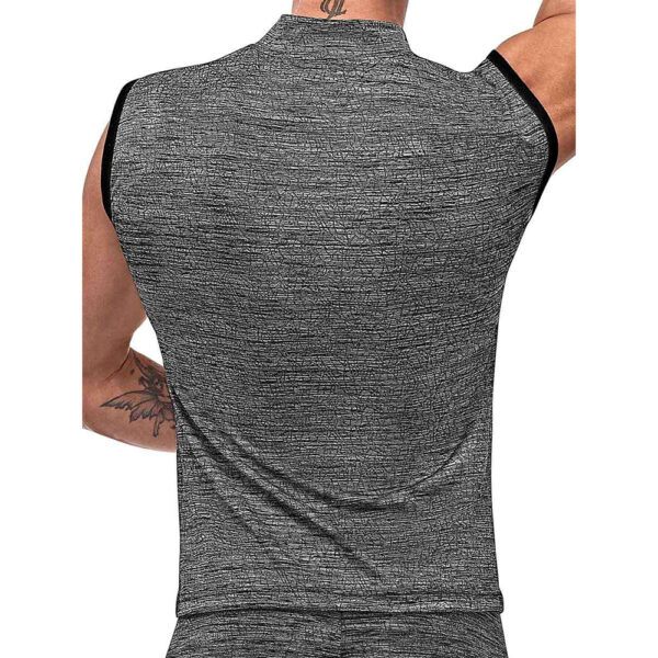 845830084314 3 Peak Performance Zipper Muscle Tank Grey Small