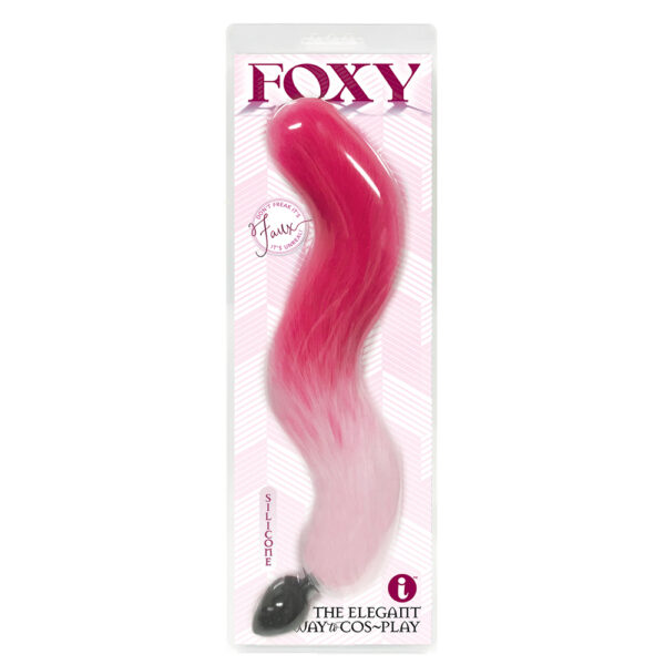 847841014007 Foxy Silicone Fox Tail Butt Plug Pink