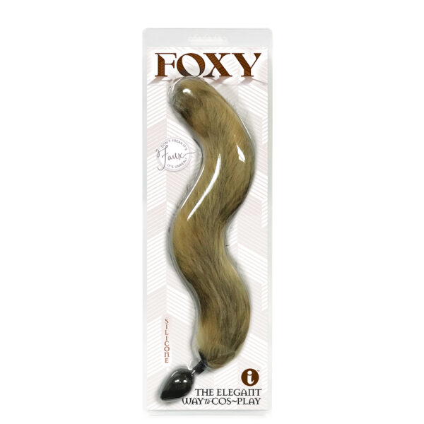 847841014038 Foxy Silicone Fox Tail Butt Plug Gold