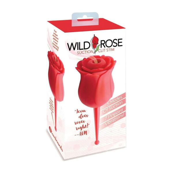 847841017053 Wild Rose Le Point Rechargeable Silicone Suction Vibrator