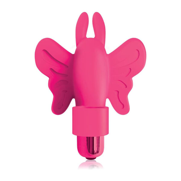 847841026703 2 The 9's Flirt Finger Butterfly Finger Vibrator Pink