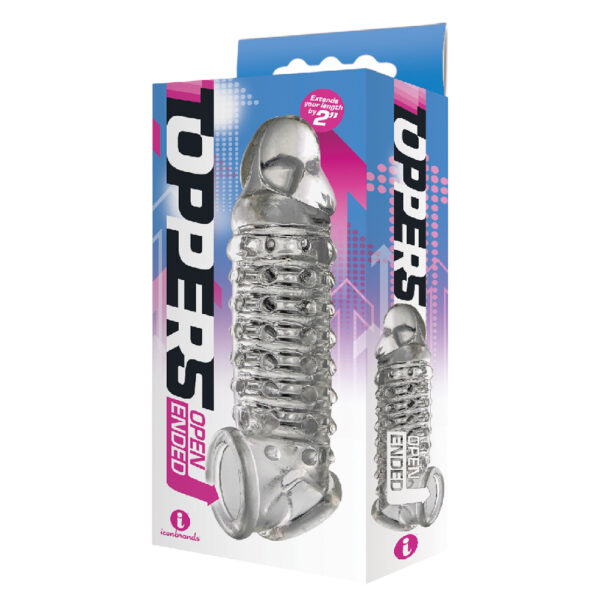 847841026758 The 9's Toppers Penis Extender Clear