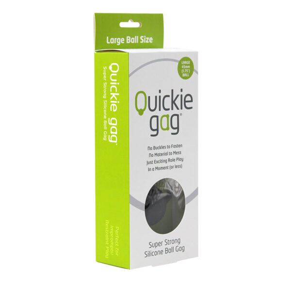 847878002466 Quickie Ball Gag Large Black