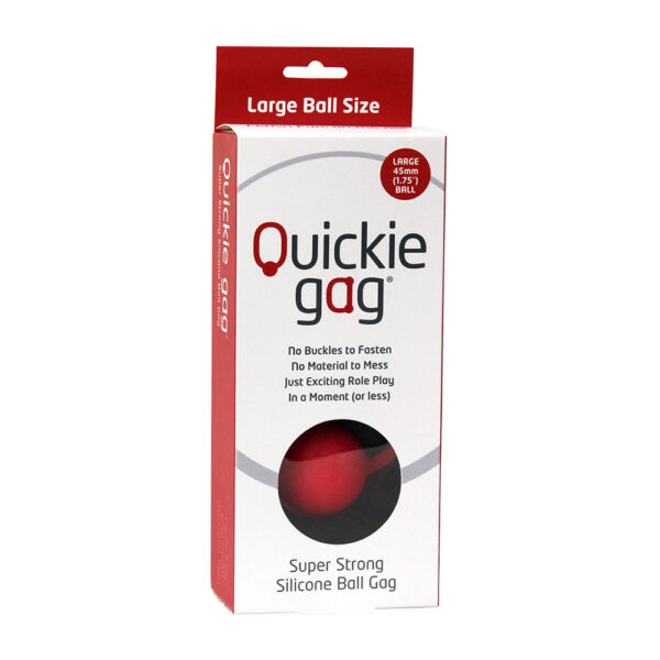 847878002480 Quickie Ball Gag Large Red