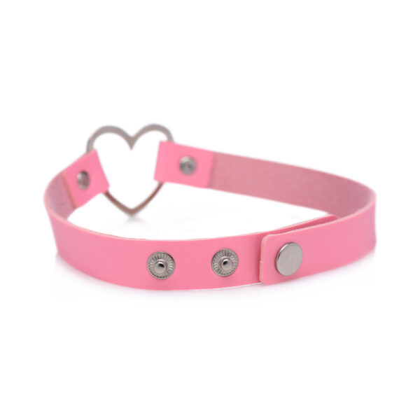 848518034519 3 Master Series Heart Choker Necklace Pink