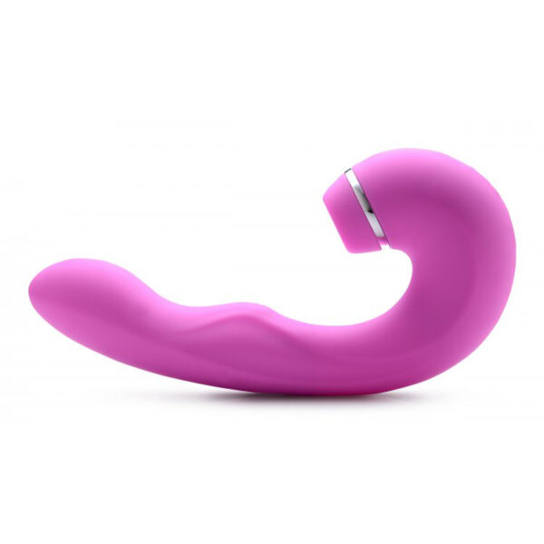 848518042774 2 Inmi Shegasm 5 Star Tapping G-Spot Vibe W/ Suction Pink