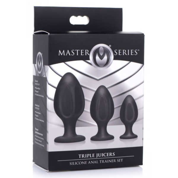 848518042866 Master Series Triple Juicers Silicone Anal Trainer Set