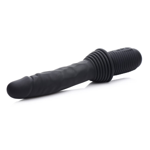 848518043429 2 Master Series 10X Thrust Master Vibrating And Thrusting Dildo With Handle