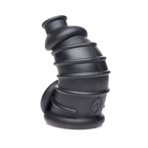 848518043528 3 Master Series Dark Chamber Silicone Chastity Cage