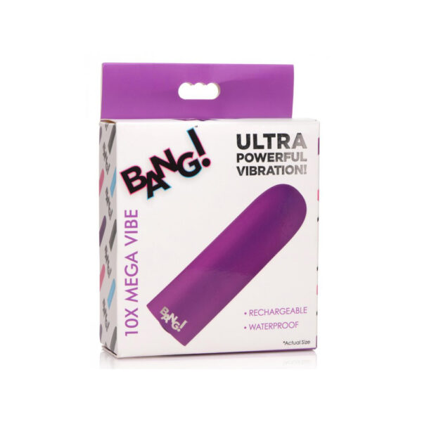 848518044266 Bang! 10X Mega Silicone Vibrator Purple