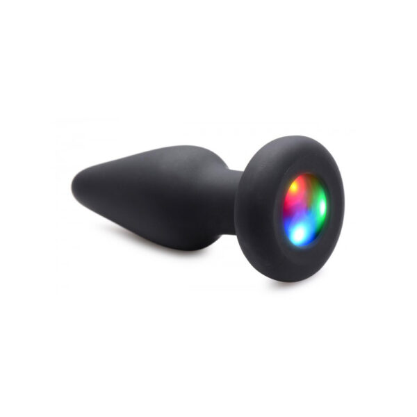 848518044426 2 Booty Sparks Silicone Light-Up Small Anal Plug