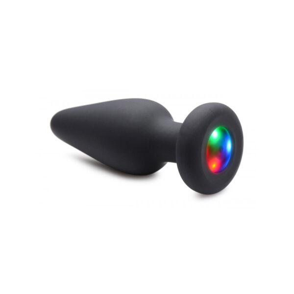 848518044433 2 Booty Sparks Silicone Light-Up Medium Anal Plug