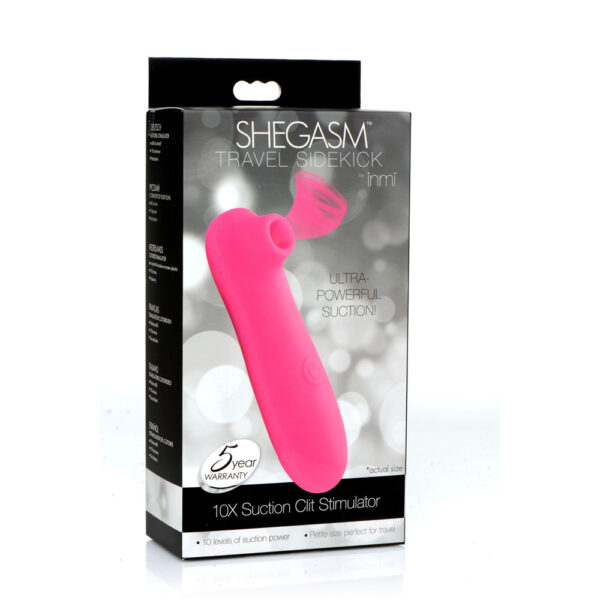 848518044914 Shegasm Travel Sidekick 10X Suction Clit Stimulator