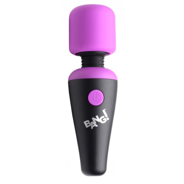 848518045010 2 Bang! 10X Vibrating Mini Silicone Wand Purple