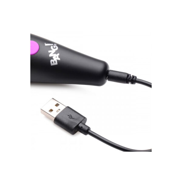 848518045010 3 Bang! 10X Vibrating Mini Silicone Wand Purple