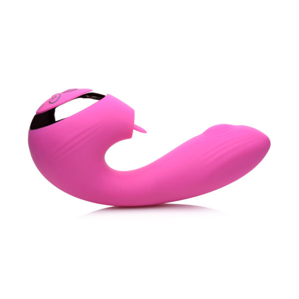 848518045133 2 Inmi 10X Licking G-Throb Rechargeable Silicone Vibrator