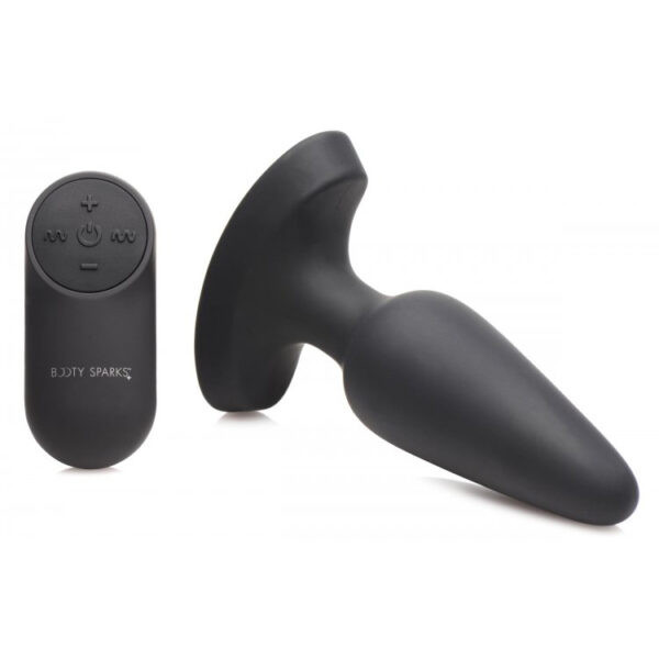 848518045256 3 Booty Sparks 28X Laser Heart Silicone Anal Plug With Remote Medium