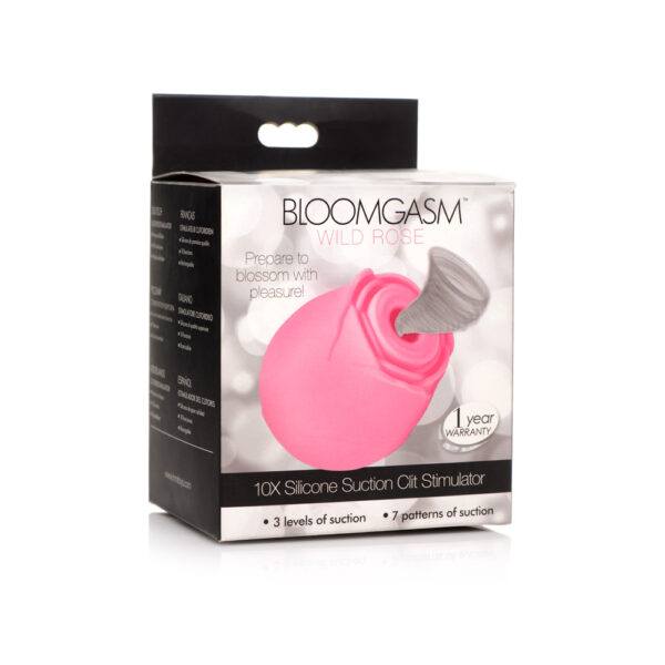 848518046031 Inmi Bloomgasm Pink Rose 10X Suction Clit Stimulator