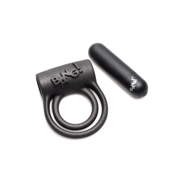 848518046352 3 Bang! 25X Vibrating Silicone Cock Ring With Remote Control