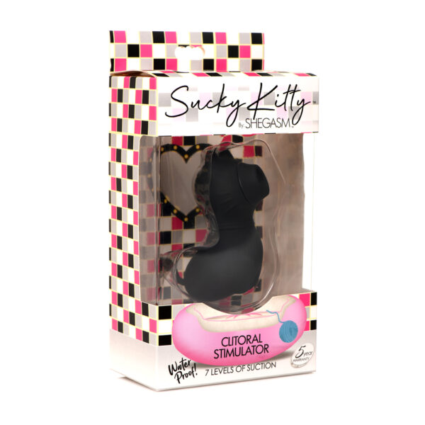 848518047458 Shegasm Sucky Kitty 7X Clitoral Stimulator Black