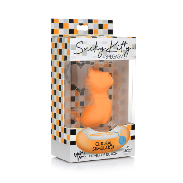 848518047465 Shegasm Sucky Kitty 7X Clitoral Stimulator Orange