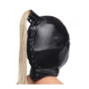 Strict Blonde Ponytail Bondage Hood - Image 3