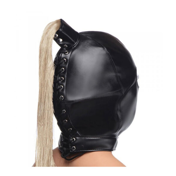 848518047496 3 Strict Blonde Ponytail Bondage Hood