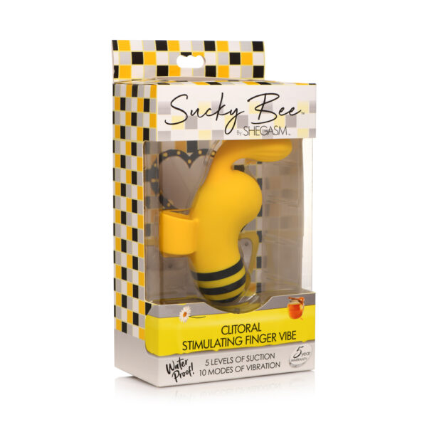 848518047502 Shegasm Sucky Bee Clitoral Stimulating Finger Vibe