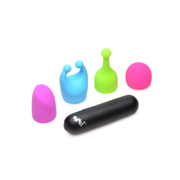 848518048035 2 Bang! Rechargeable Bullet W/ 4 Attachments