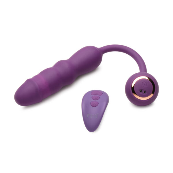 848518048318 3 Inmi Thrust Thumper Thrusting Silicone Vibrator W/ Remote