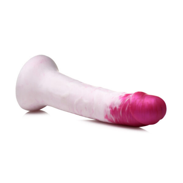 848518048585 3 Strap U Real Swirl Realistic Silicone Dildo Pink