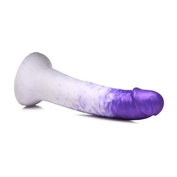 848518048592 3 Strap U Su Real Swirl Realistic Silicone Dildo Purple