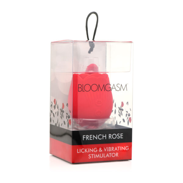 848518048653 Bloomgasm French Rose Licking & Vibrating Stimulator
