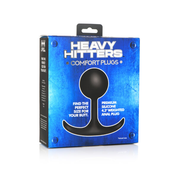 848518049162 Heavy Hitters Comfort Plugs Premium Silicone 4.4'' Weighted Round Plug