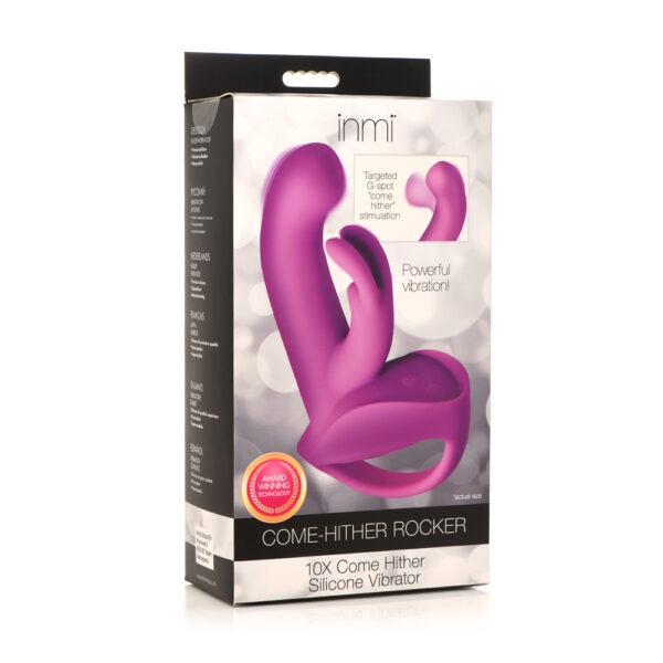 848518050380 Inmi Come-Hither Rocker 10X Come Hither Silicone Vibrator