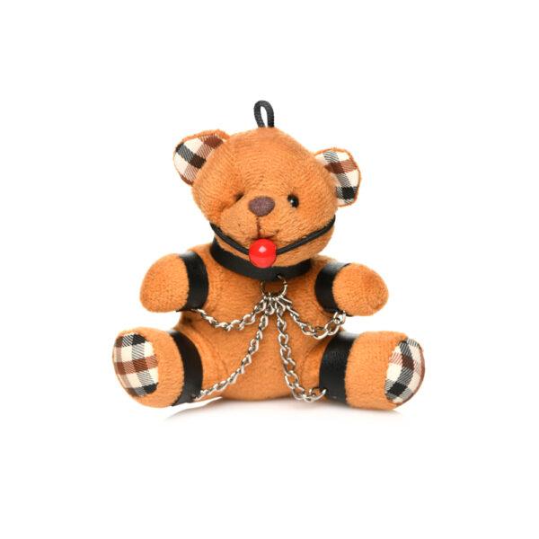 848518050519 Master Series Gagged Teddy Bear Keychain