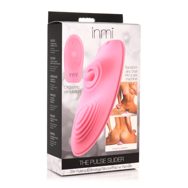 848518051264 Inmi The Pulse Slider Pulsing & Vibrating Silicone Pad W/ Remote