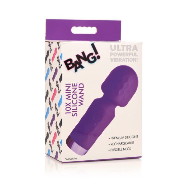 848518052148 Bang! 10X Mini Silicone Wand Purple