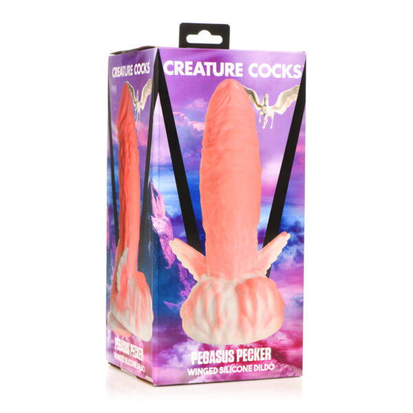 848518052698 Creature Cocks Pegasus Pecker Winged Silicone Dildo