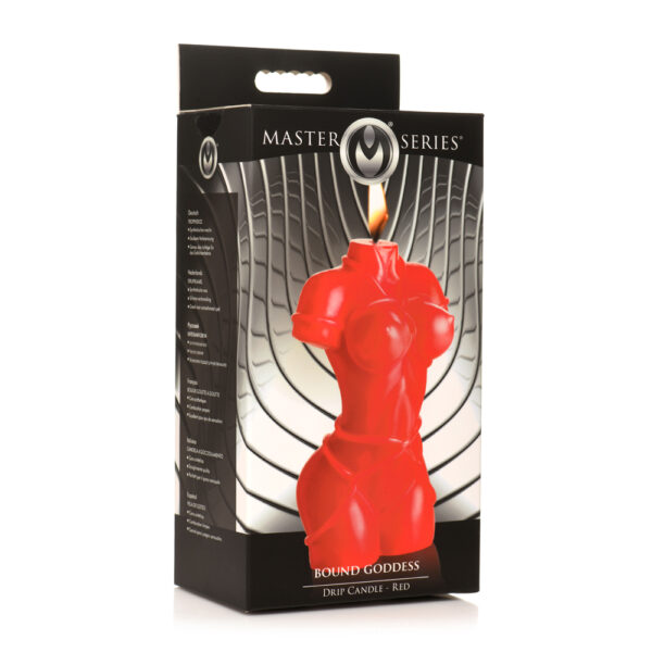 848518053077 Master Series Bound Goddess Drip Candle Red