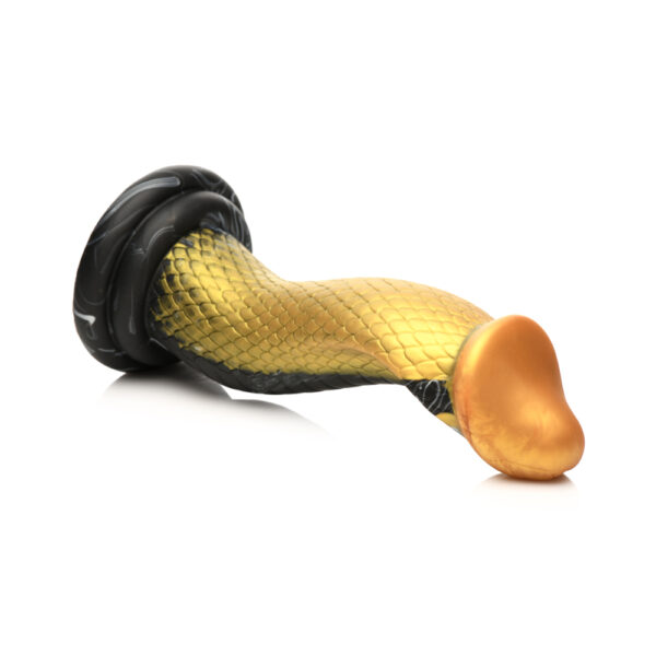 848518053220 3 Creature Cocks Golden Snake Silicone Dildo