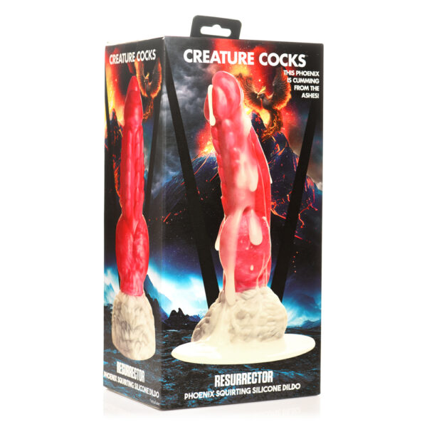 848518053527 Creature Cocks Resurrector Phoenix Squirting Silicone Dildo