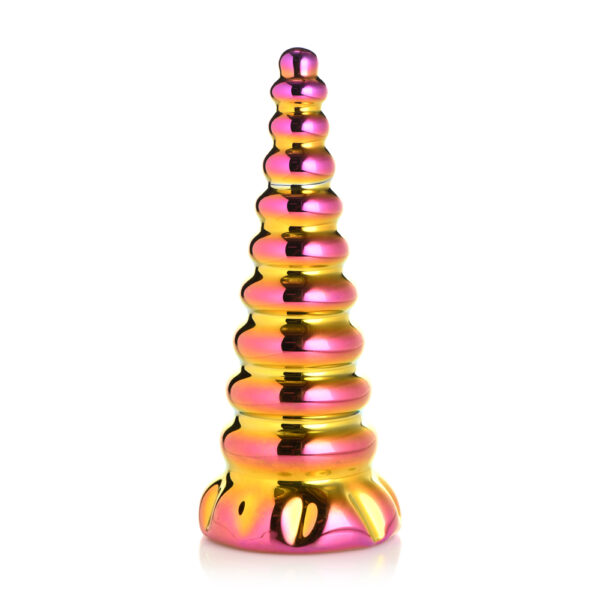 848518053800 2 Creature Cocks Twilight Rainbow Glass Dildo