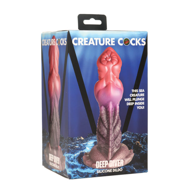 848518054289 Creature Cocks Deep Diver Silicone Dildo