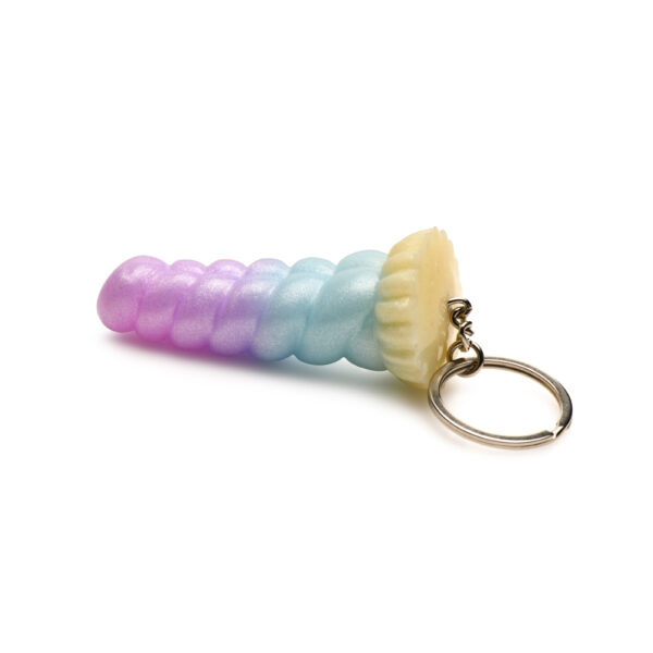 848518055569 3 Creature Cocks Mystique Unicorn Silicone Key Chain