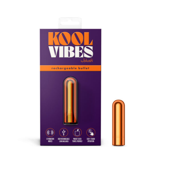 850002870510 Kool Vibes Rechargeable Mini Bullet Tangerine