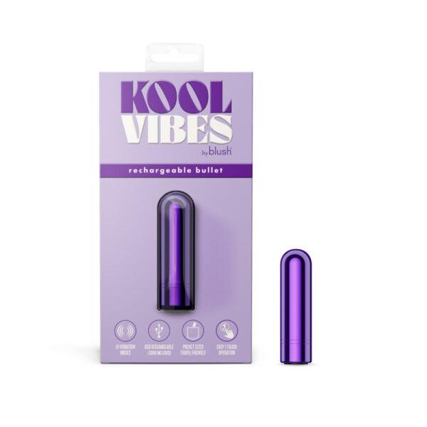 850002870527 Kool Vibes Rechargeable Mini Bullet Grape