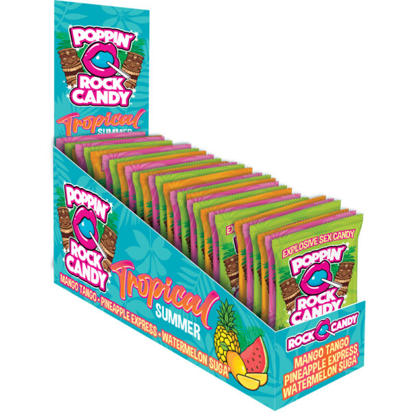 850006647958 Popping Rock Candy Display Tropical Summer 36Ct Display