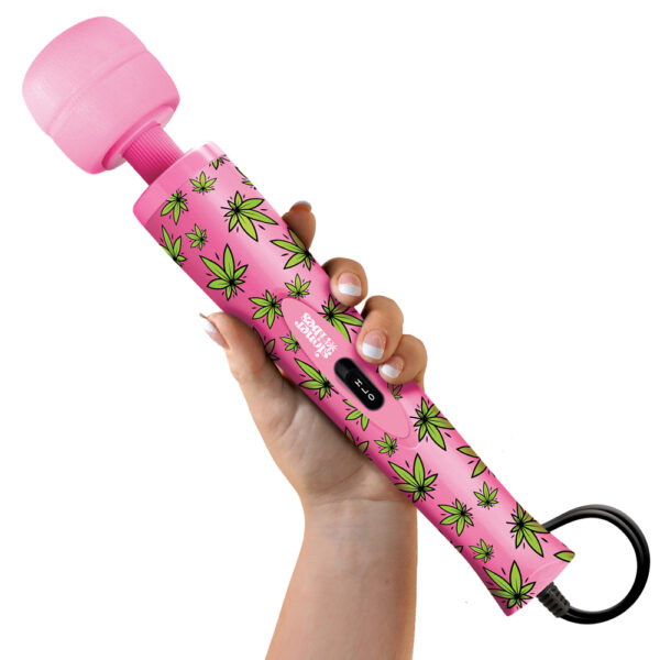 850010096780 2 Stoner Vibes Wacky Weed Wand Massager Pink Kush