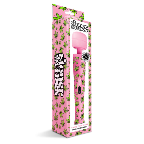 850010096780 Stoner Vibes Wacky Weed Wand Massager Pink Kush